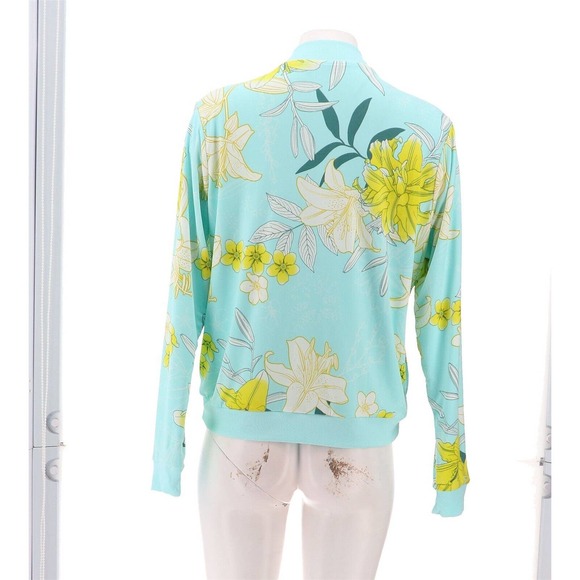 IMAN Global Chic Reversible Stretch Knit Bomber Jacket Size 3X w/Free Shipping!! - Picture 3 of 8